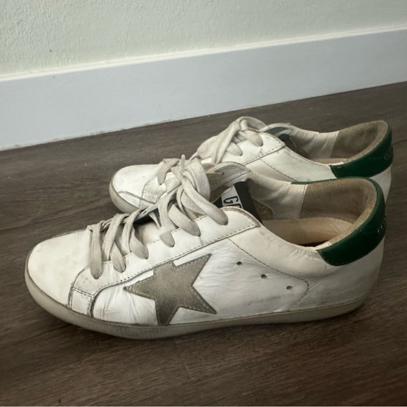 White and Green Golden Goose Sneakers size 8 - Picture 2 of 7